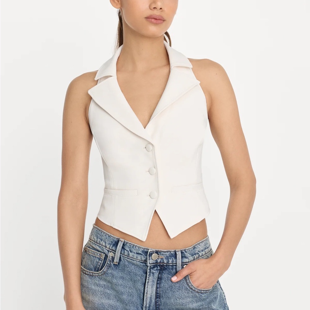 Good American - Luxe Suiting Halter Vest